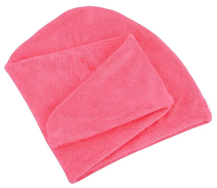 (Pack of 2) MICROFIBER HAIR DRYING CAP TOWEL