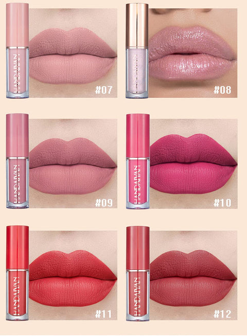 12-Color Matte Liquid Lipstick Set