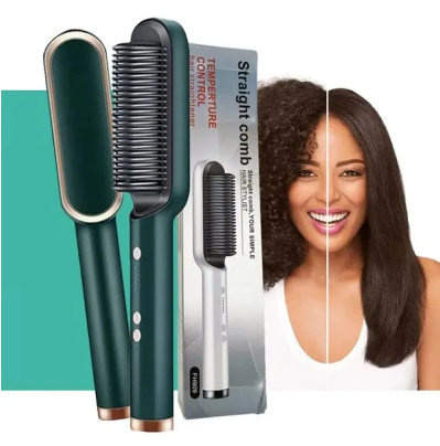 Hair Straightener Comb Brush