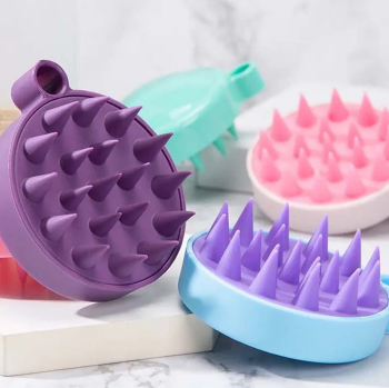 Silicone Bristle Hair Massager Brush