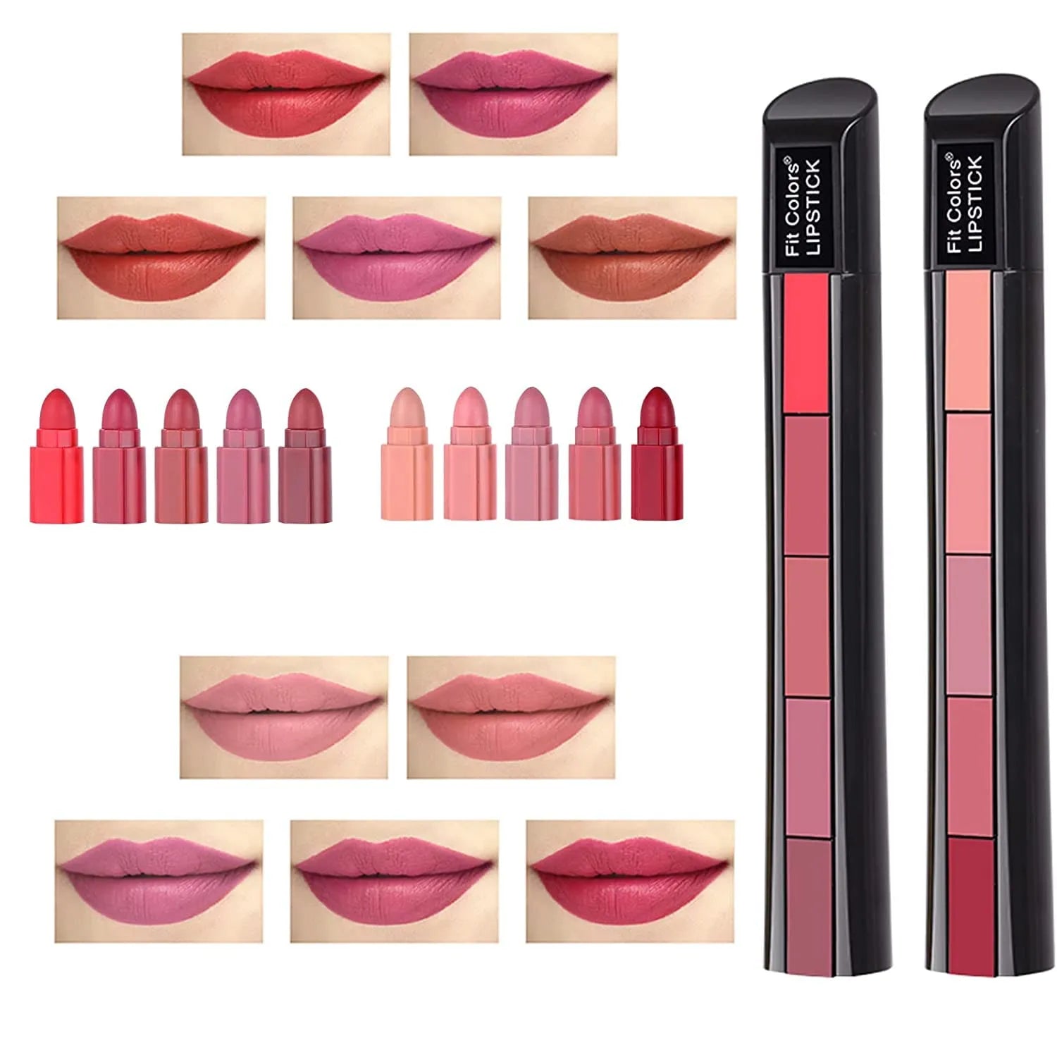 5 in 1 Matte Finish Lipstick