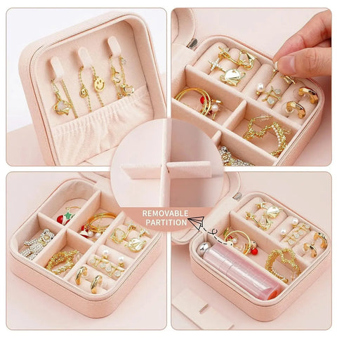 Portable Mini Jewelry Organizer Box