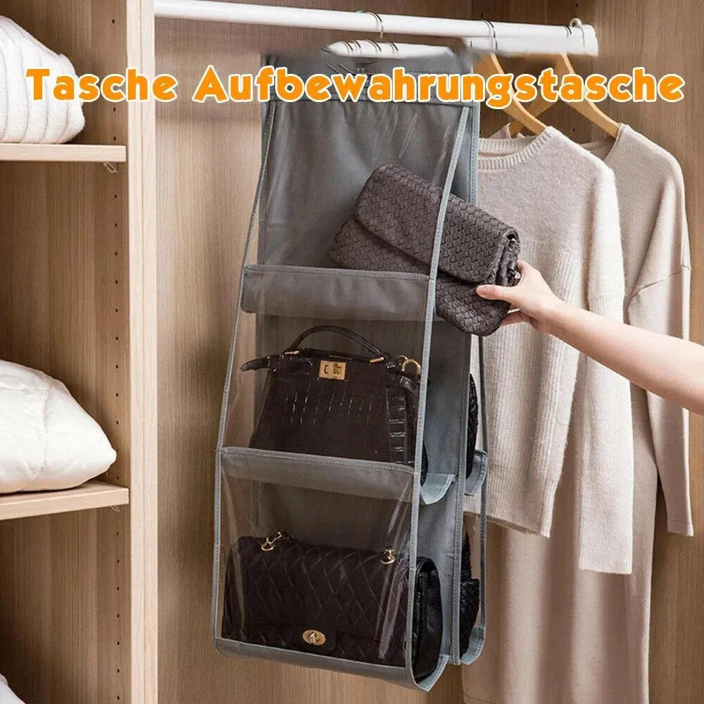 6 Pocket Foldable Hanging Handbag Organizer