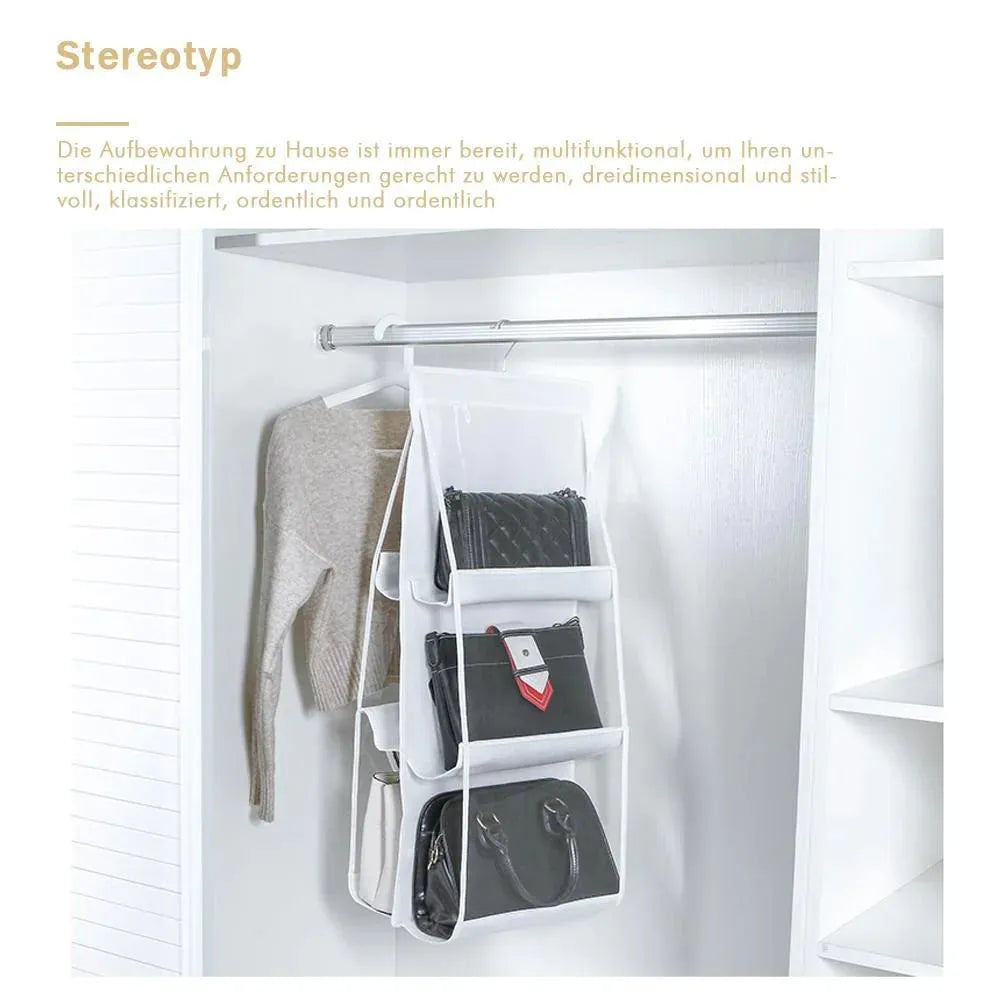 6 Pocket Foldable Hanging Handbag Organizer