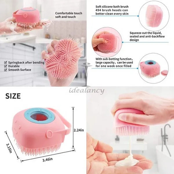 Silicon body cleaning brush