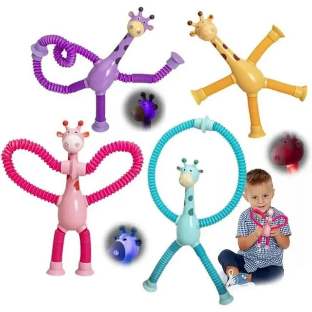 Telescopic Suction Cup Giraffe Toy