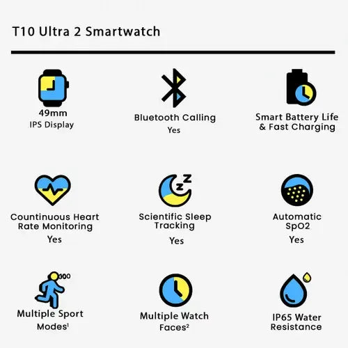 T10 Ultra 2 Smartwatch