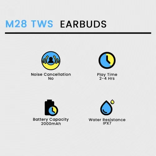 M28 TWS Wireless Earbuds