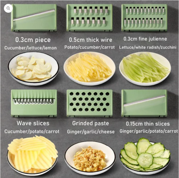 5 in 1 Stainless Steel Vegetable Cutter